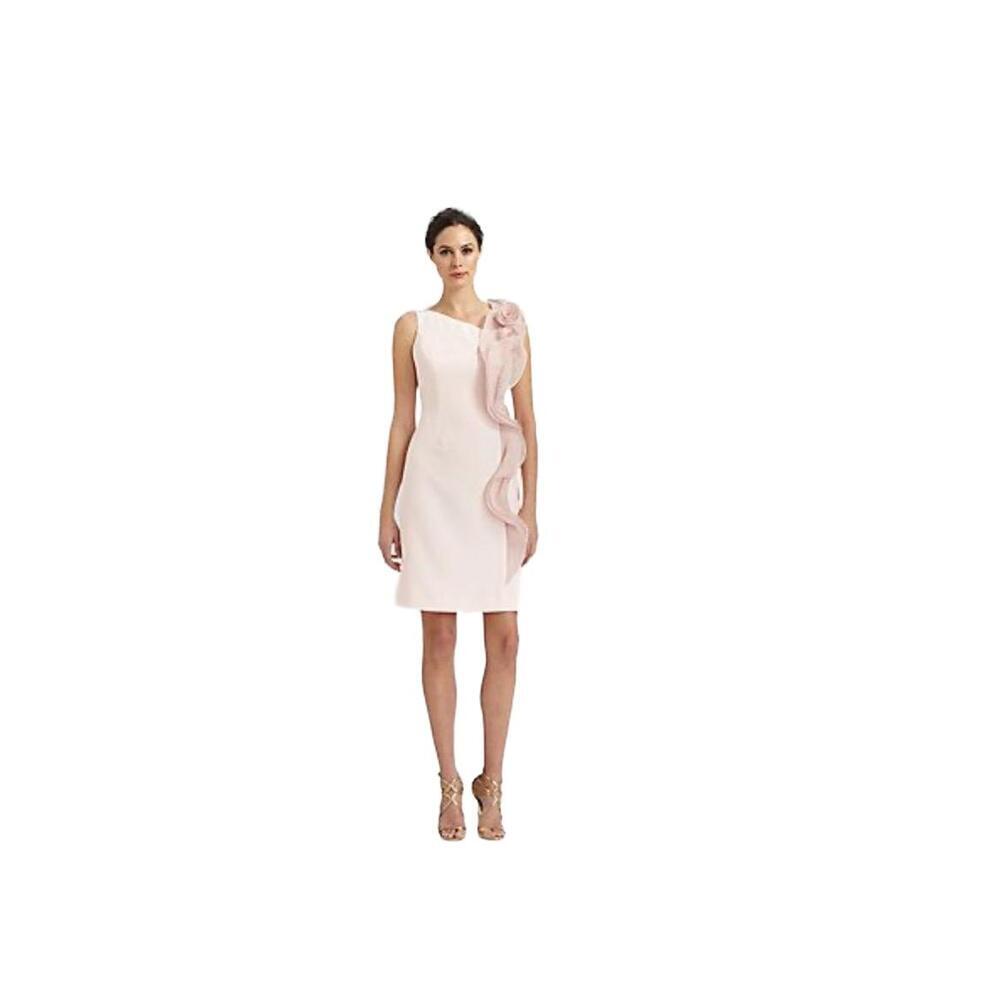 Nwt Rickie Freeman Teri Jon Organza Flower One-Shoulder Dress Size 12